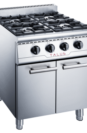 Gas type floor standing 4 open burner bottom c/w oven