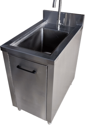 Small Basin Counter with Backsplash